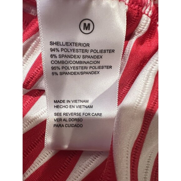 Shelby & Palmer Sheath Dress Pink & White Stripe Tie Ruched Waist Size Medium - Picture 5 of 6